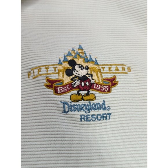 Disneyland Resort 50 Years Mens 2XL Embroidered Polo Shirt Textured 3 Button - Picture 2 of 10